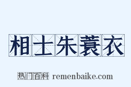 相士朱蓑衣是什么意思的图片